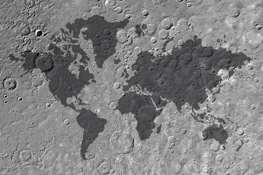 Moon World Map