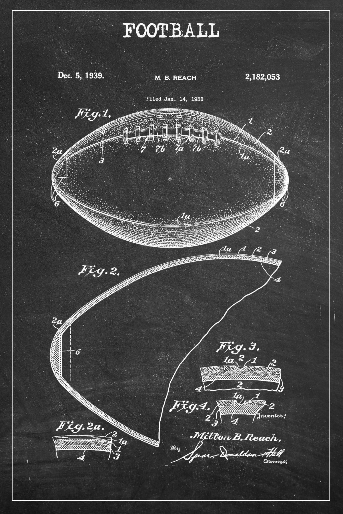 Football Classic BW Patent