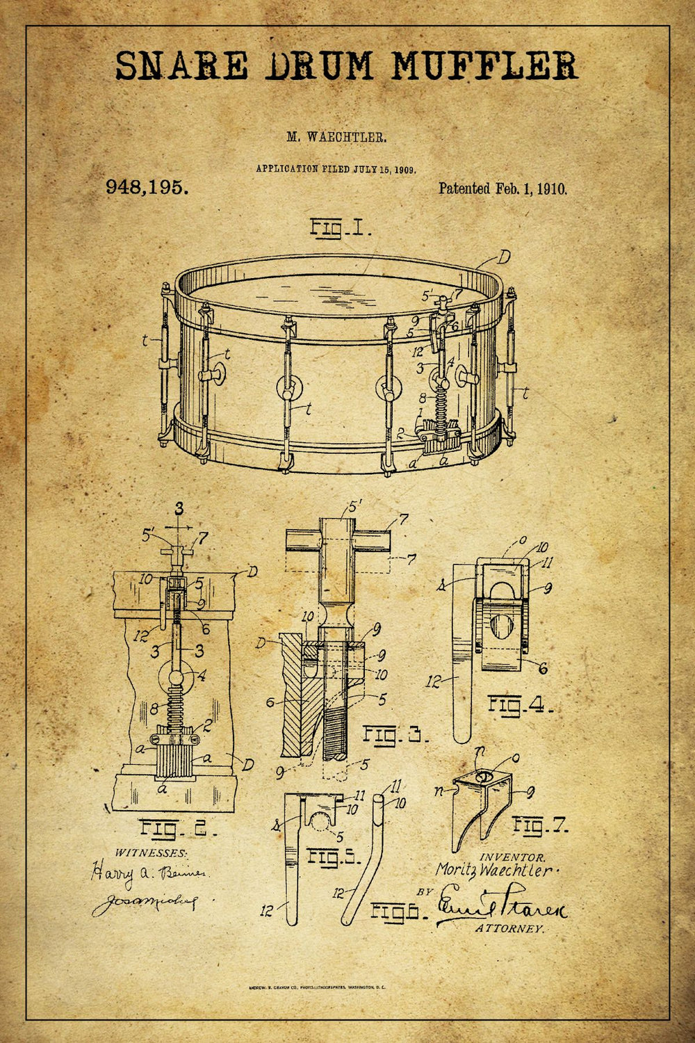Snare Drum Muffler Patent