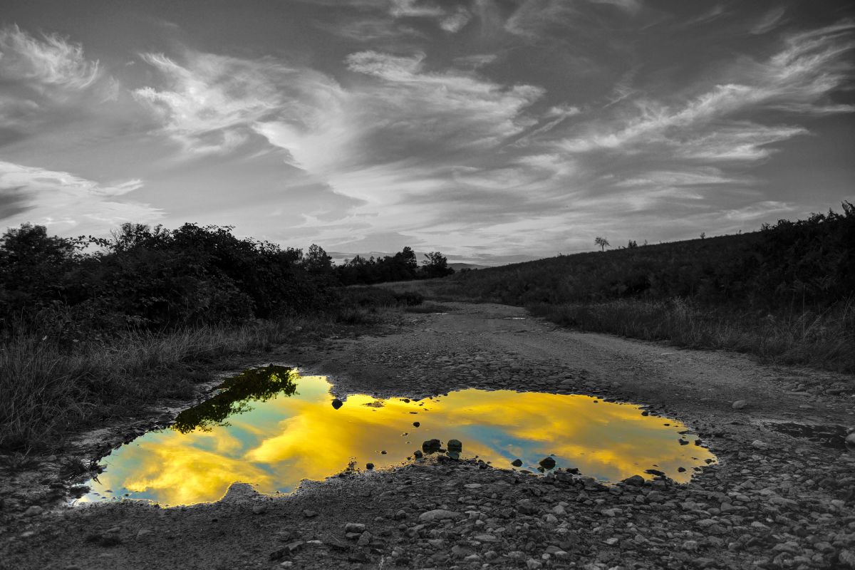 Cloudy Sky Puddle Pop