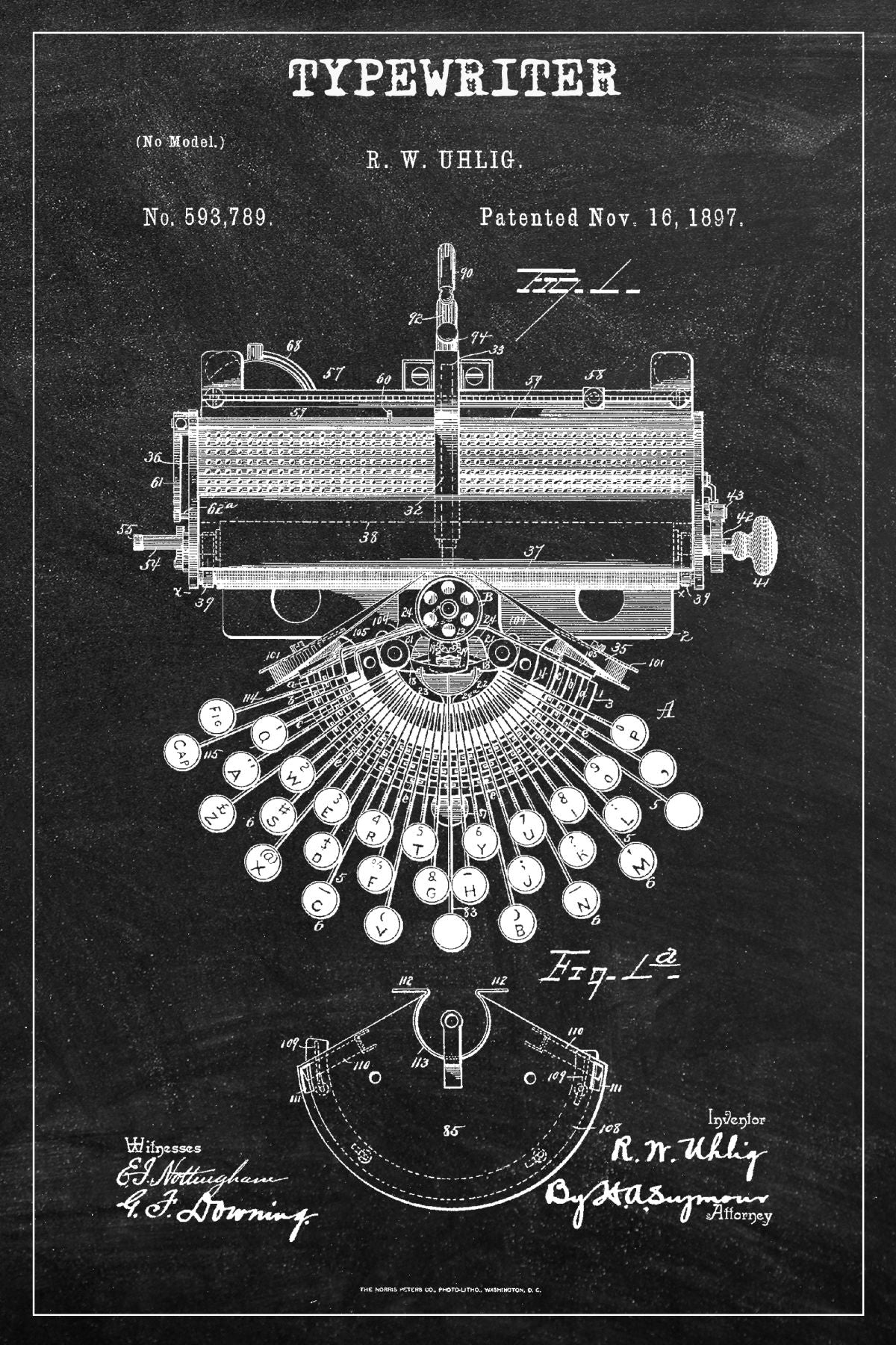 Typewriter BW Patent