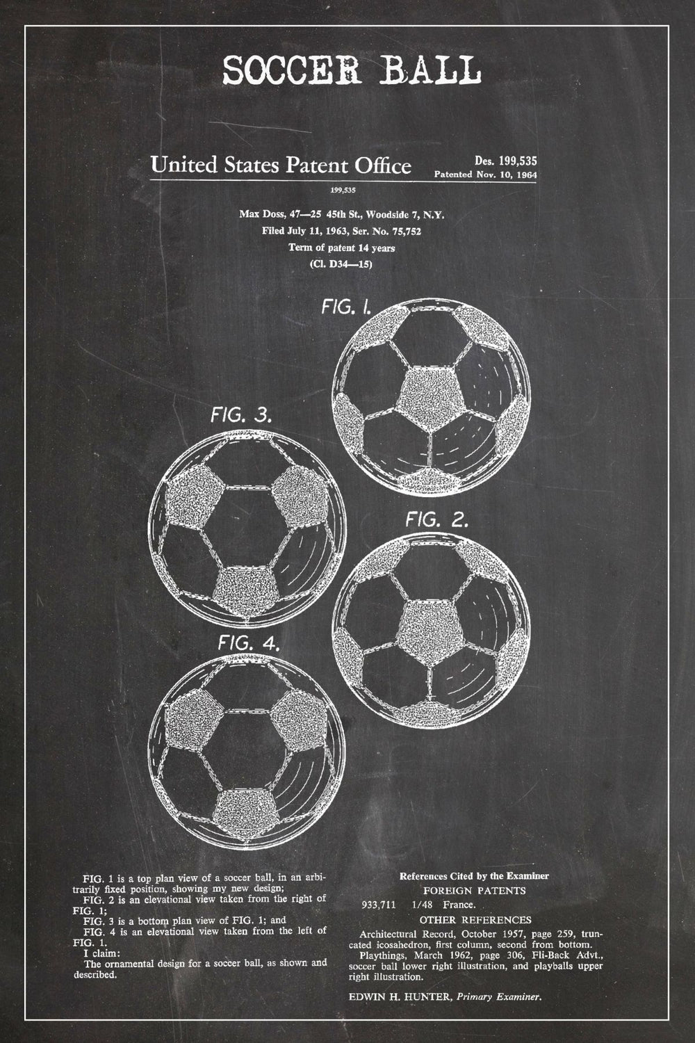 Soccer Ball Patent BW