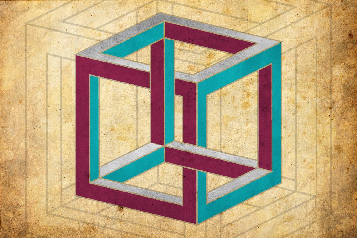 Geometric Cube Illusion