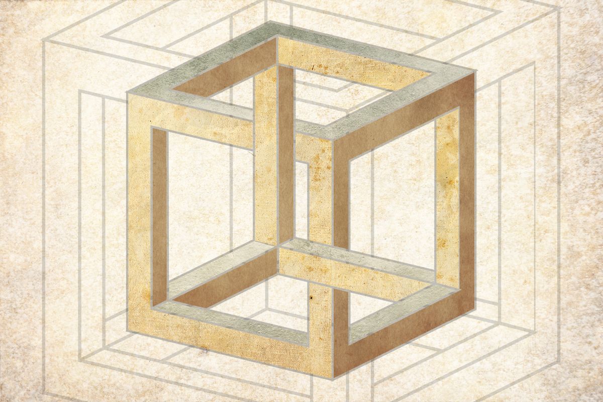 Cream Cube Illusion