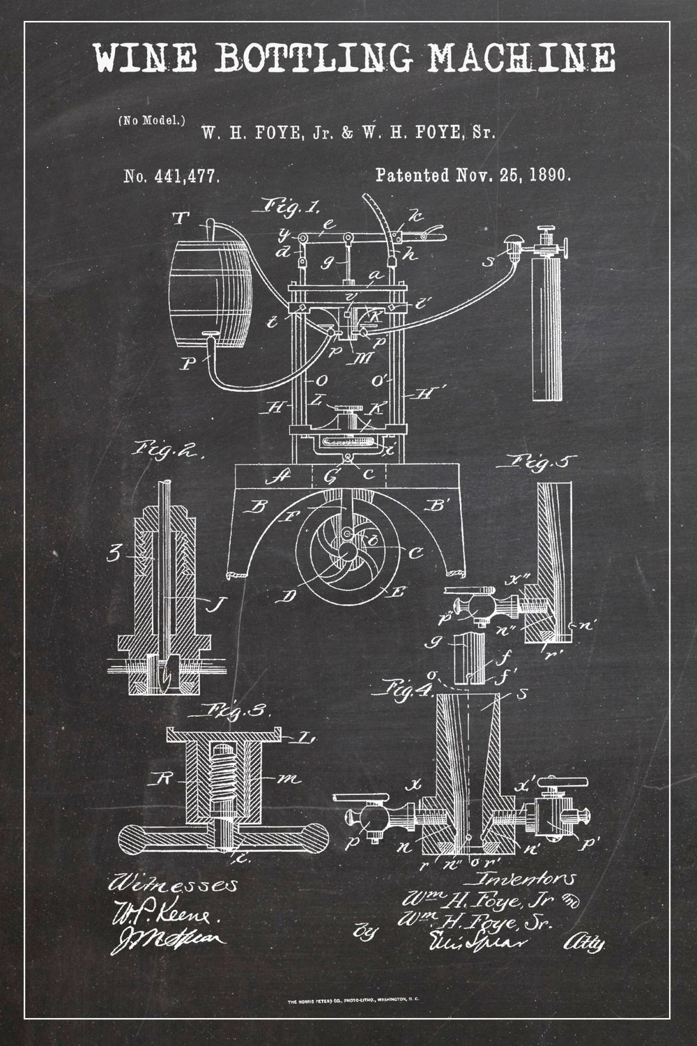 Wine Bottling Machine Patent BW