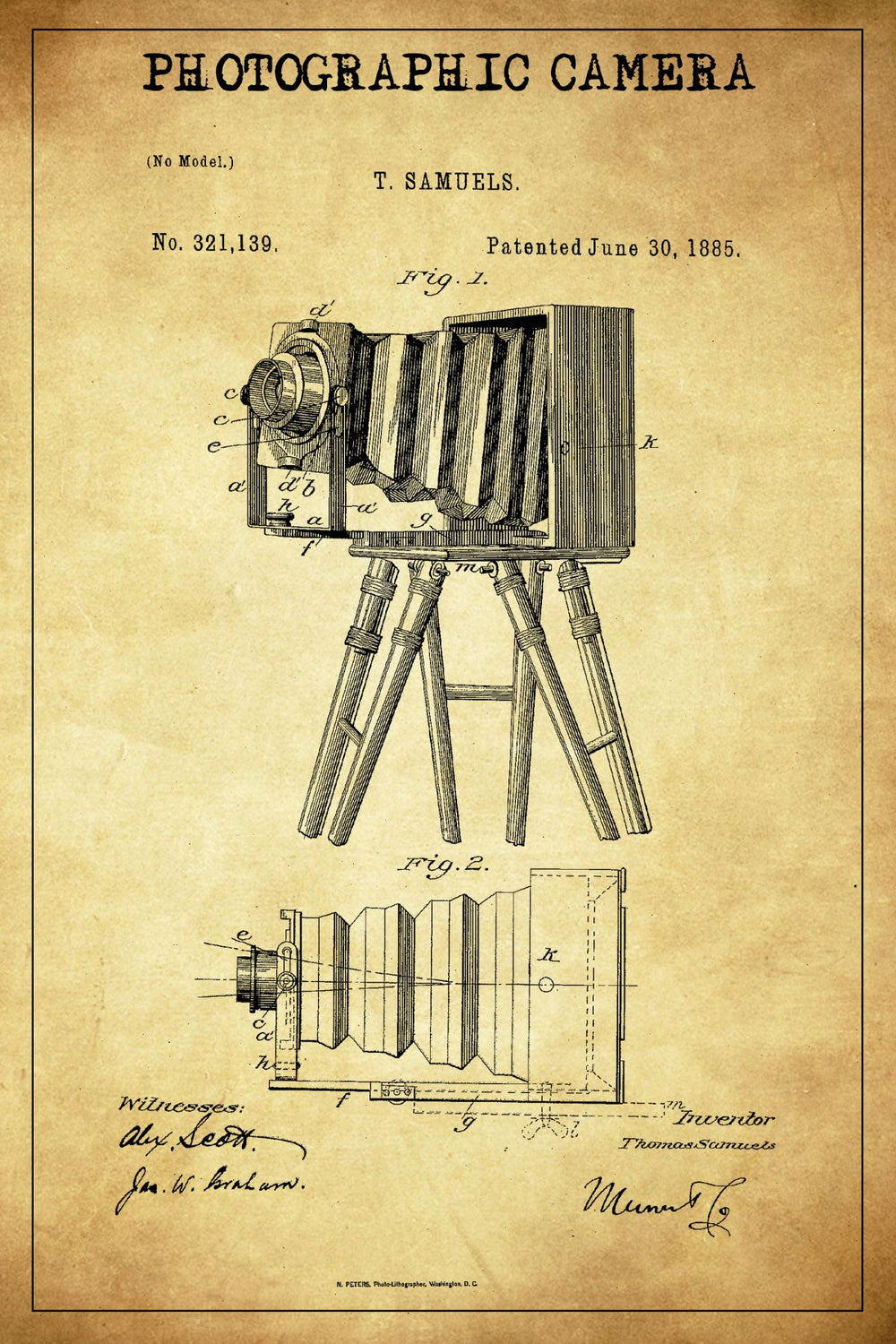 Photographic Camera Patent