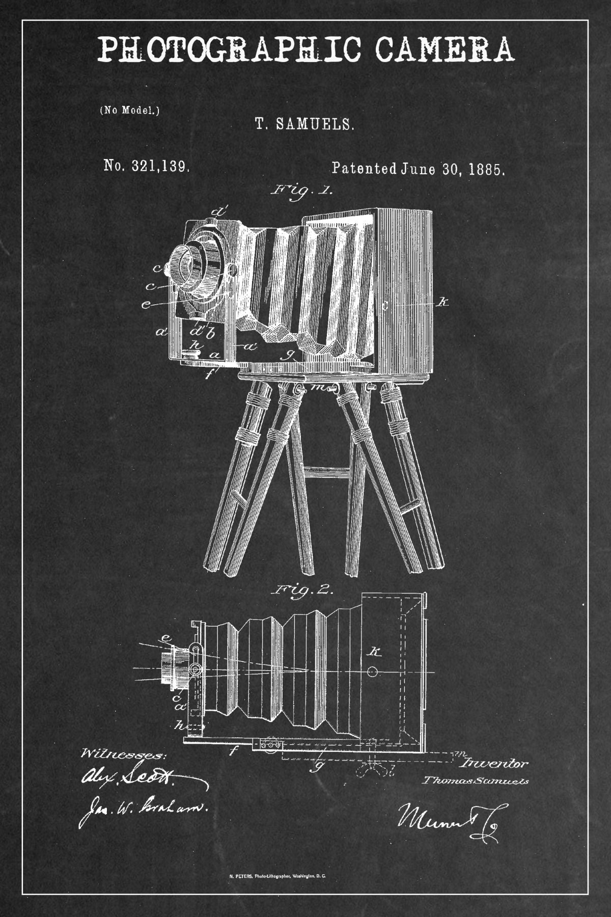 Photographic Camera BW Patent