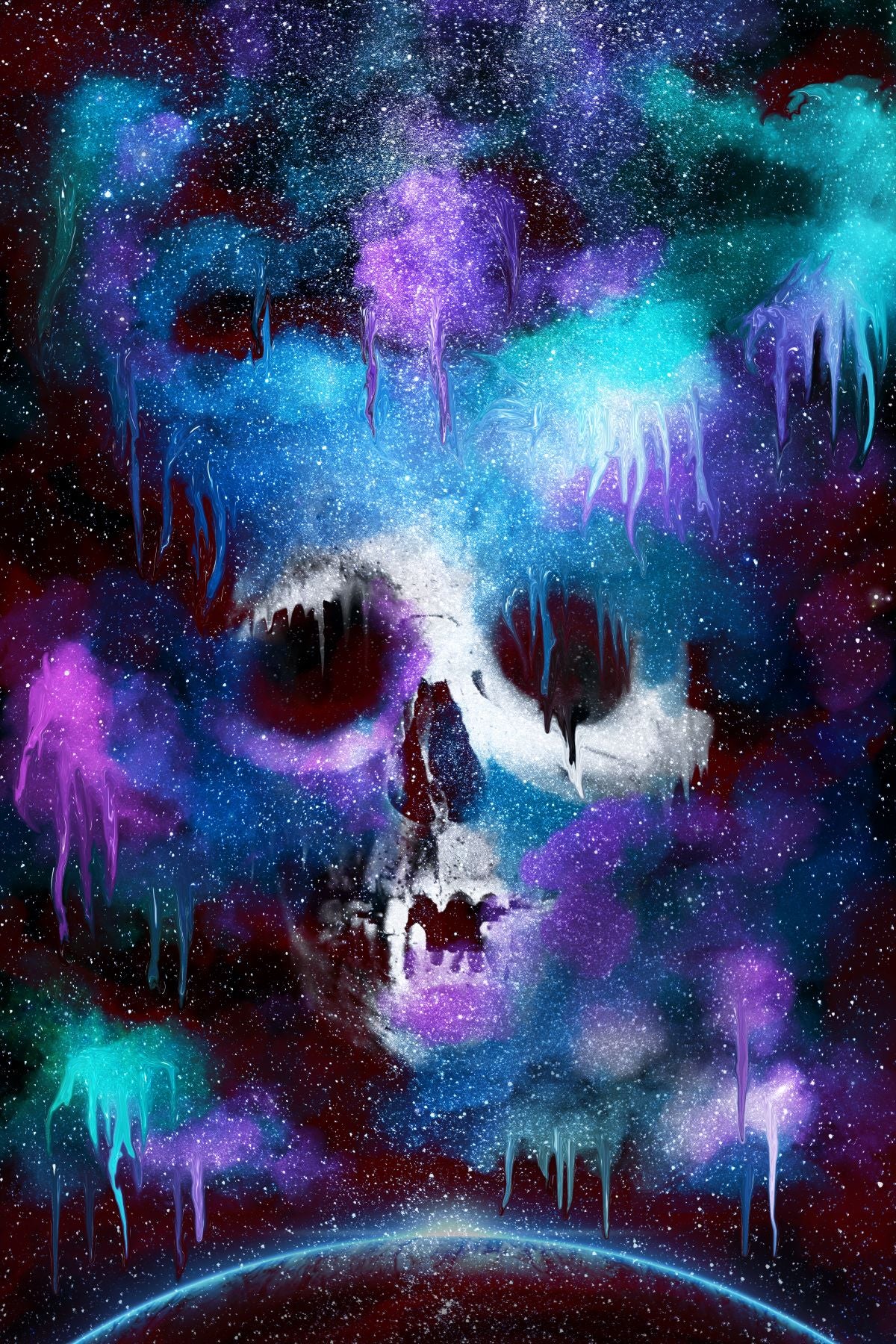 Skull Color Splash