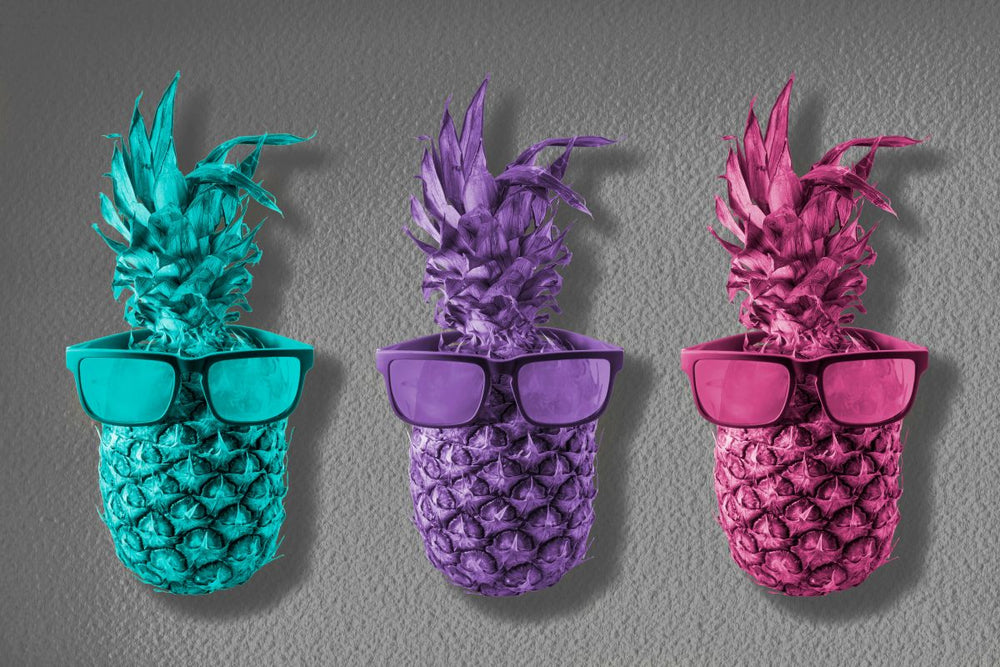 Three Trendy Pineapples