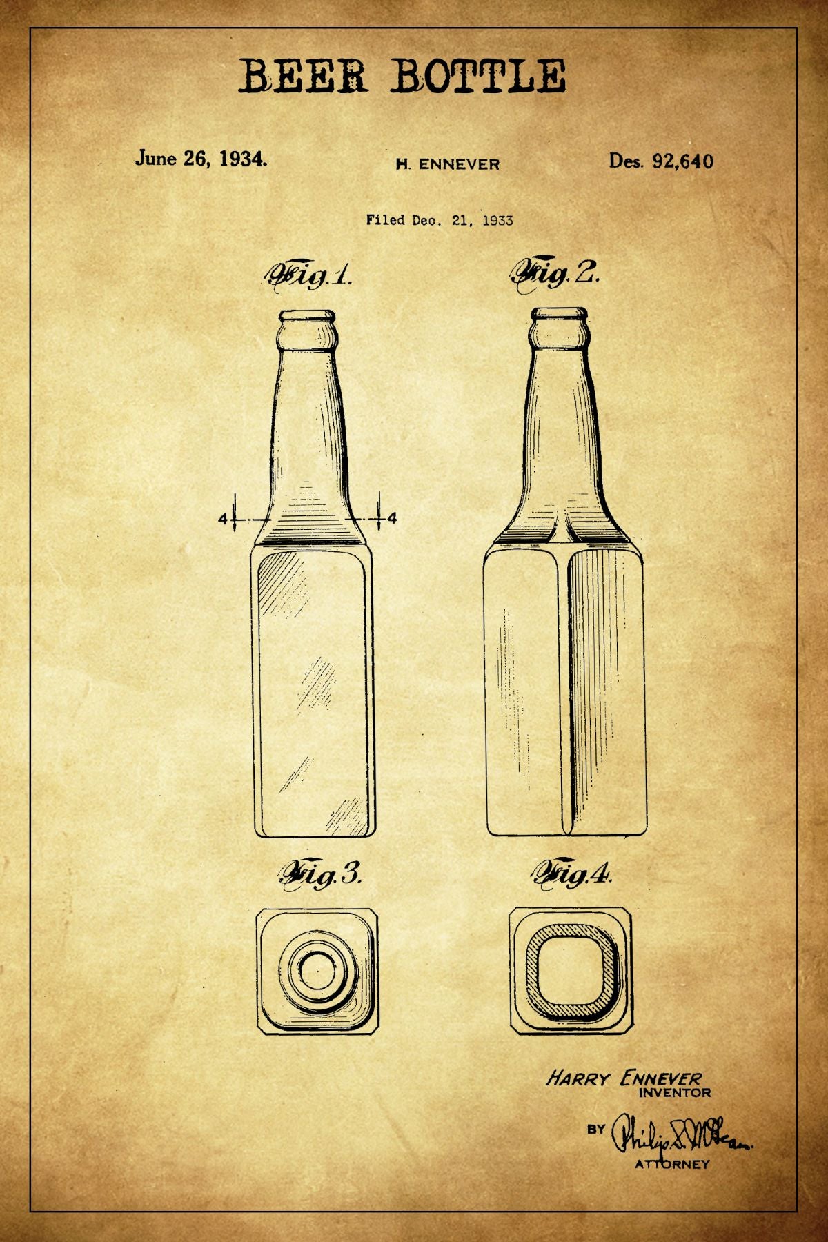 Beer Bottle Patent