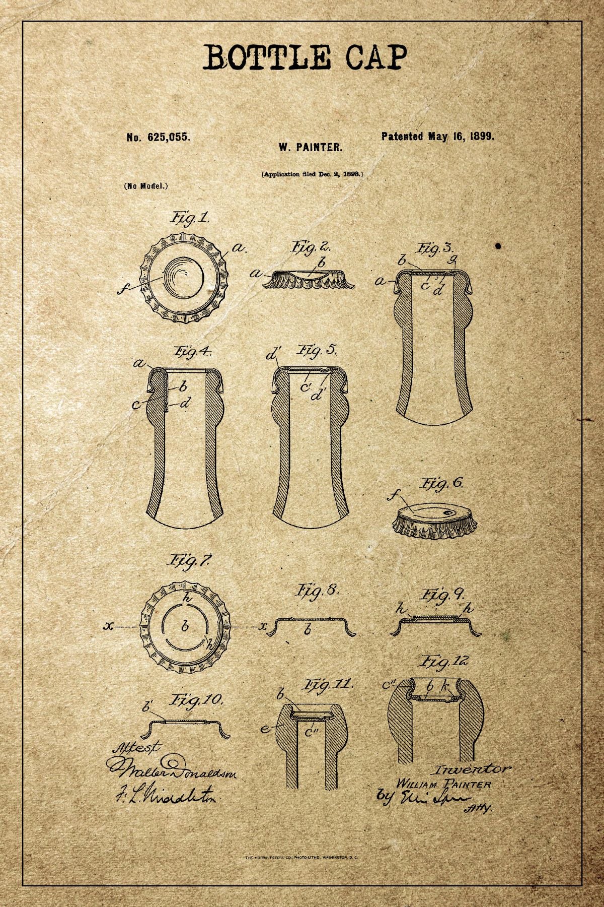 Bottle Cap Patent