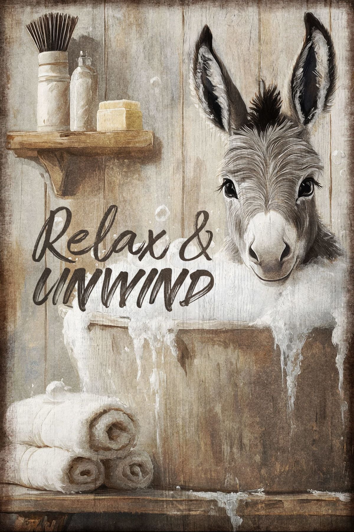 Bathing Donkey - Relax And Unwind