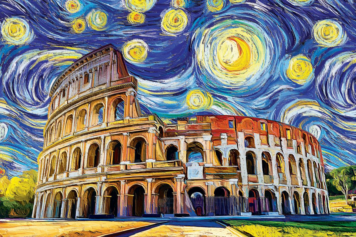 The Colosseum Starry Night