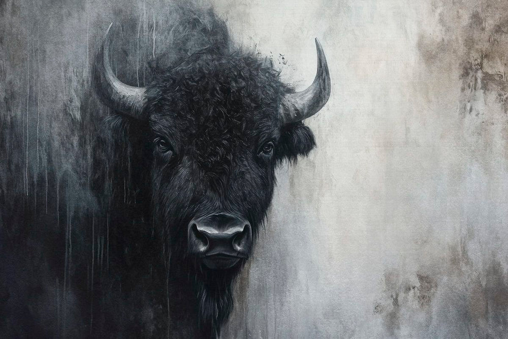 Dark Buffalo Portrait