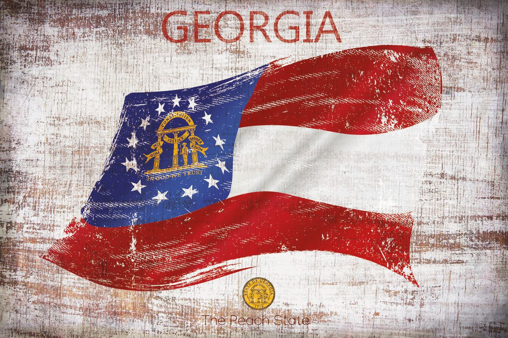 Georgia The Peach State Grunge