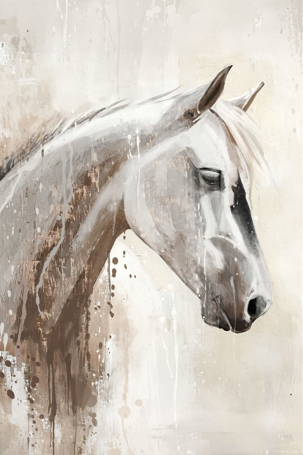Lonely White Horse