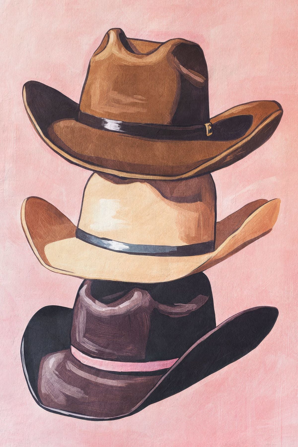 Stack Of Cowboy Hats