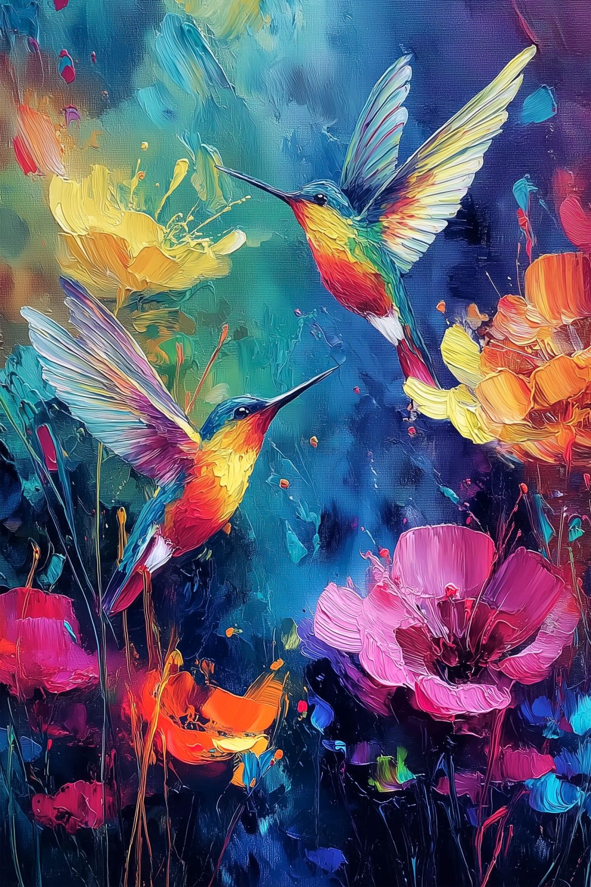 Twin Hummingbirds