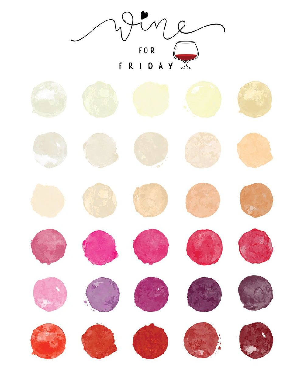 Wine Color Guide Chart