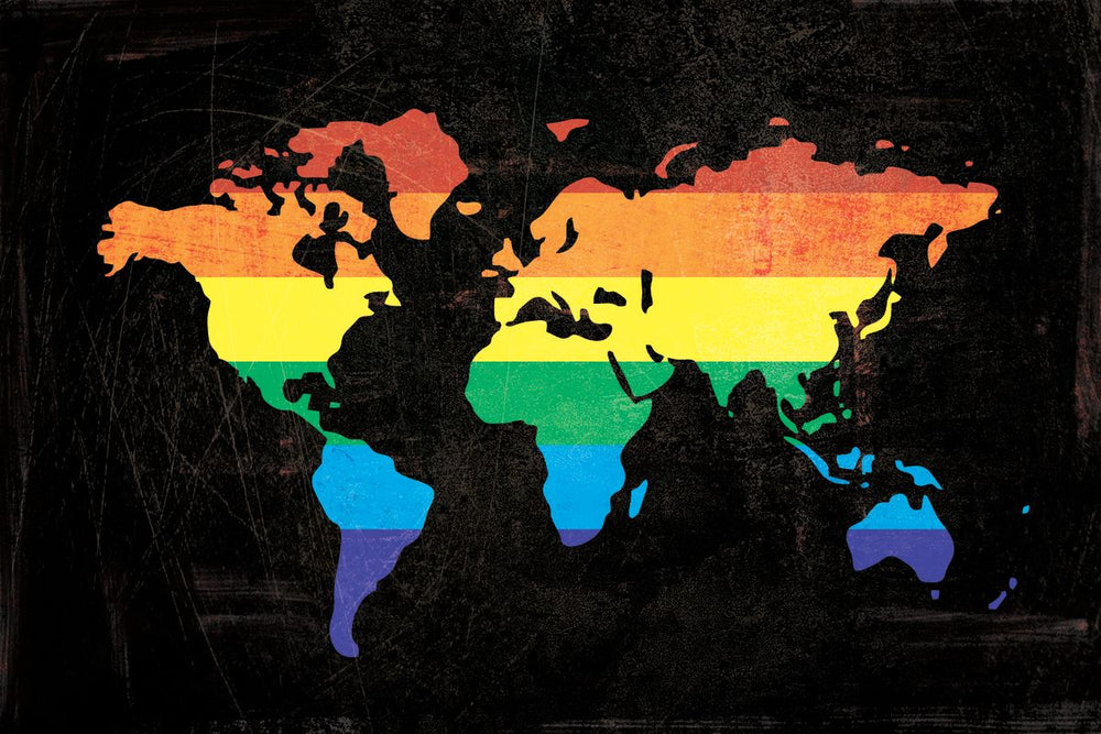 Rainbow Pride World Map