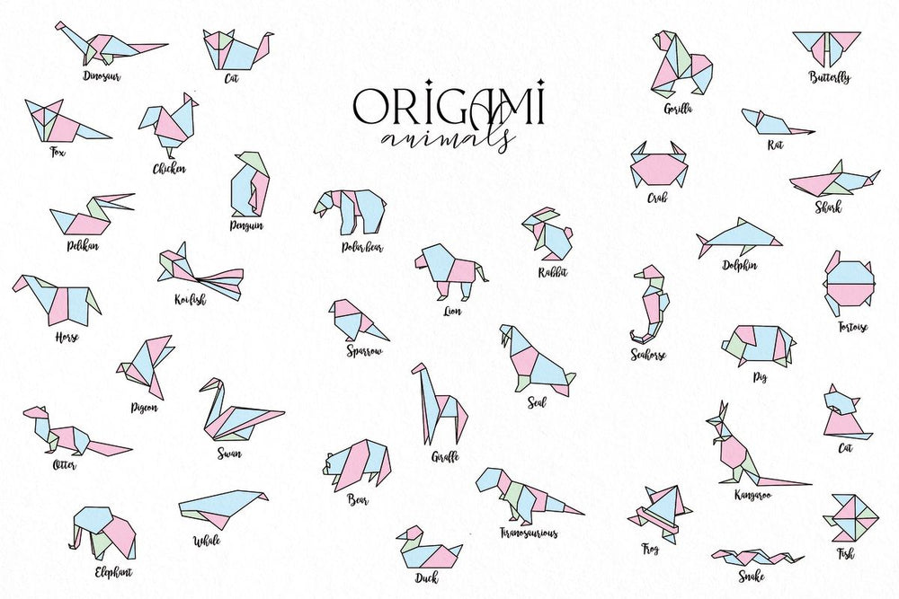 Origami Animals Chart