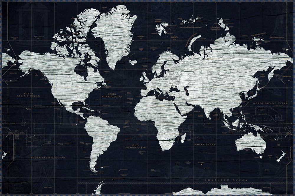 Aged World Map XXIII