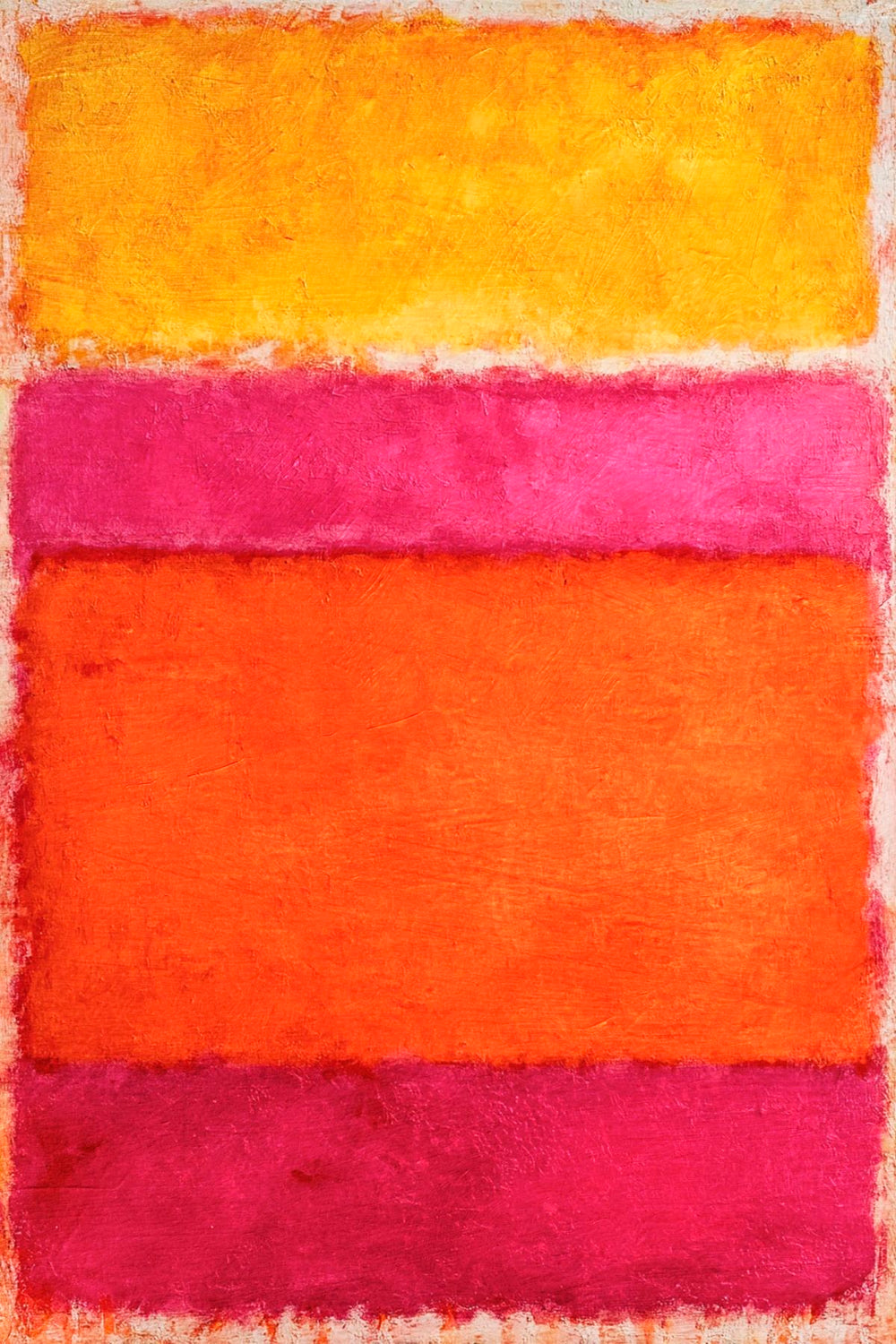 Vibrant Pink and Orange Abstract Blocks
