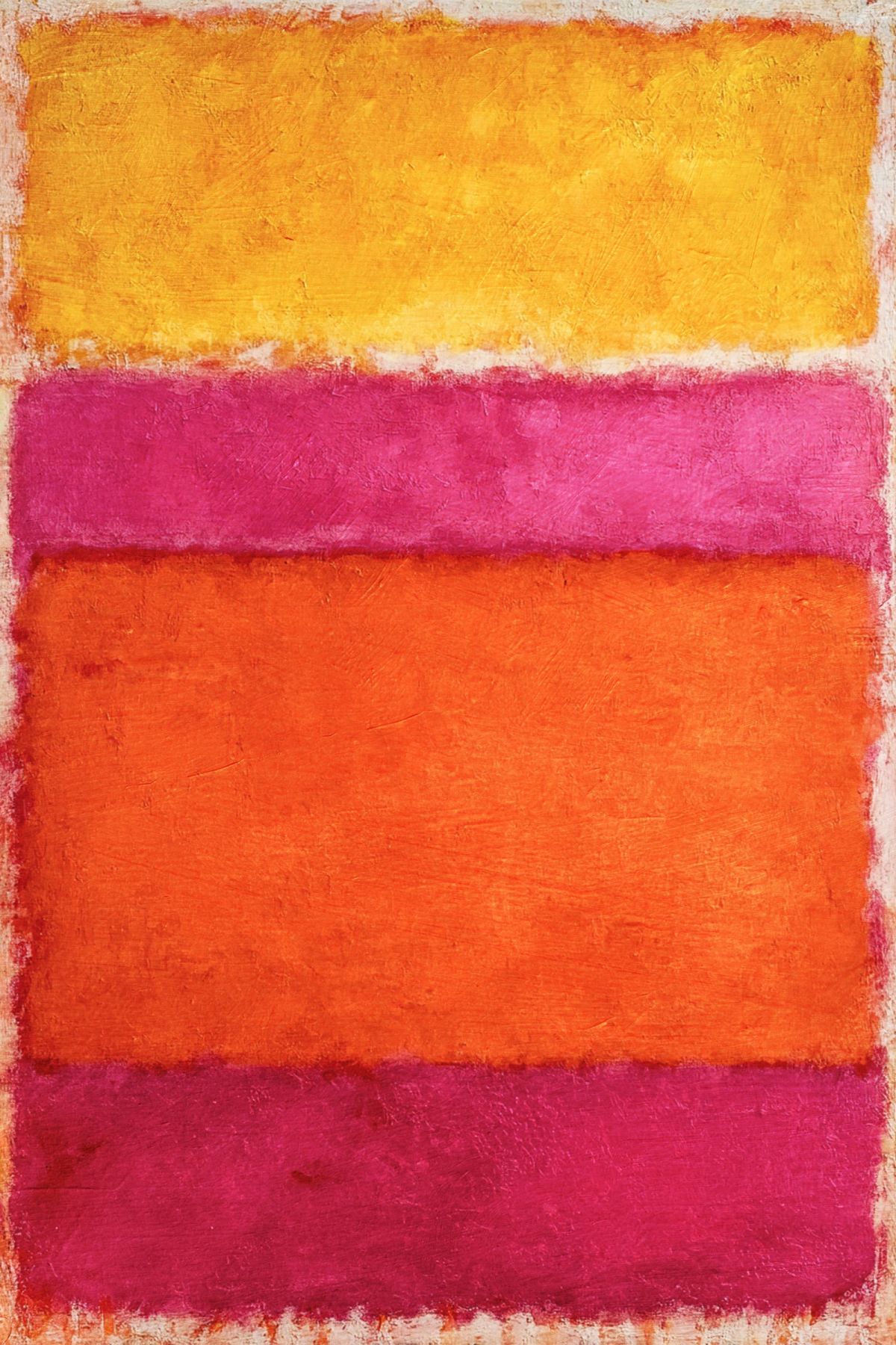 Vibrant Pink and Orange Abstract Blocks