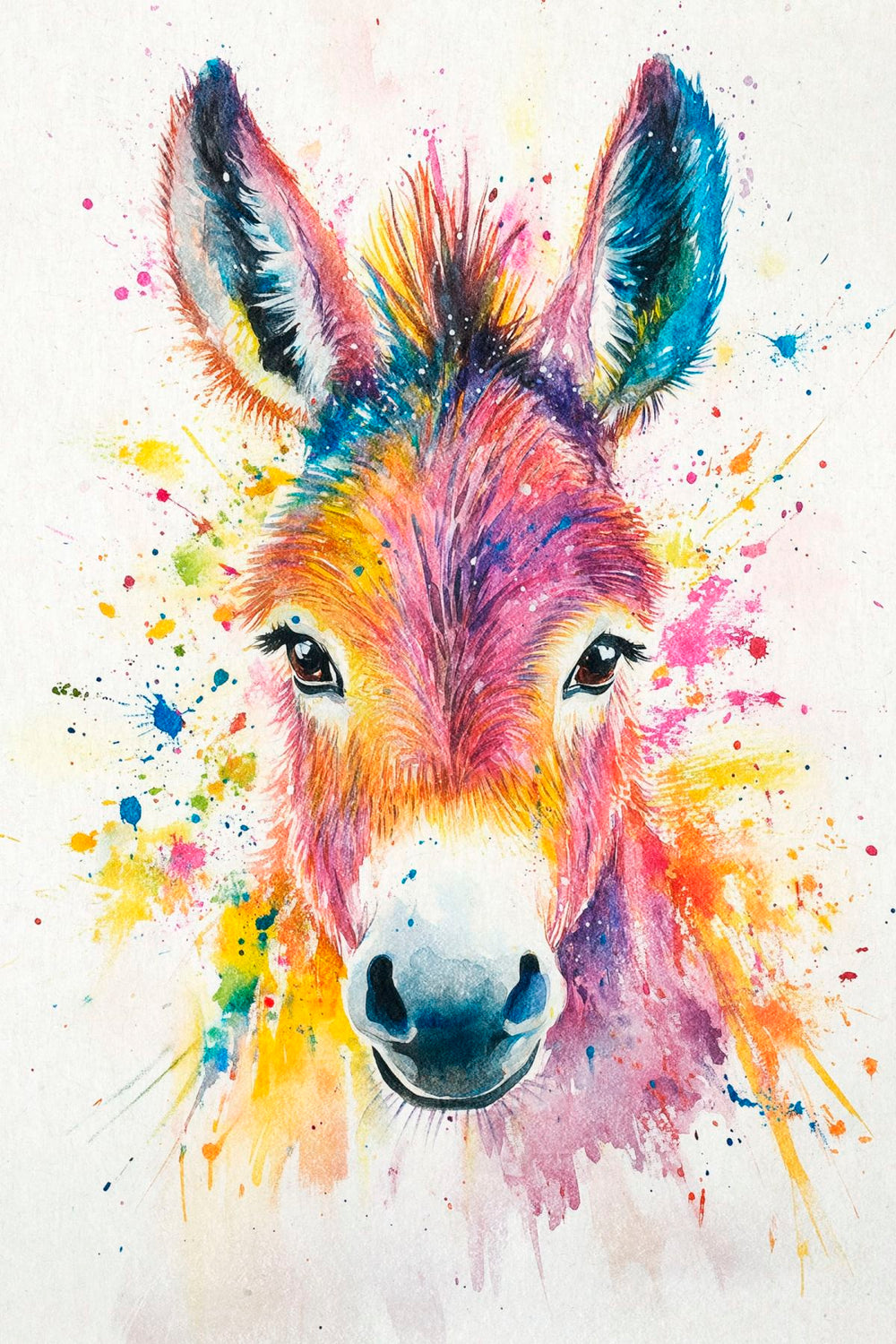 Baby Donkey Color Splash