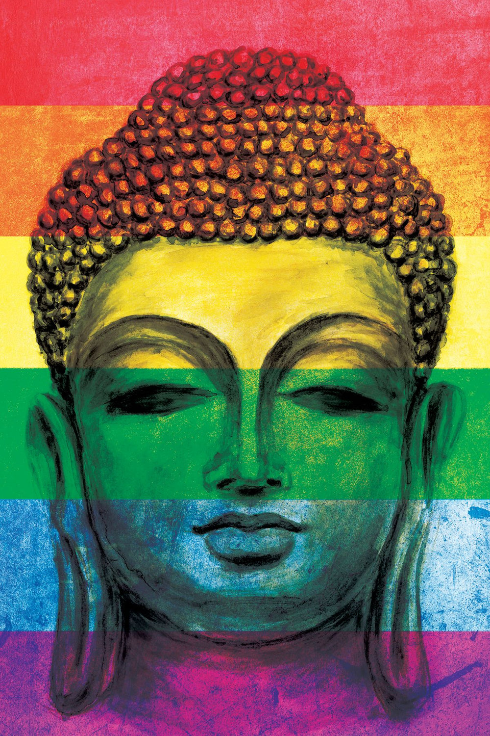 Buddha Rainbow Pride Flag