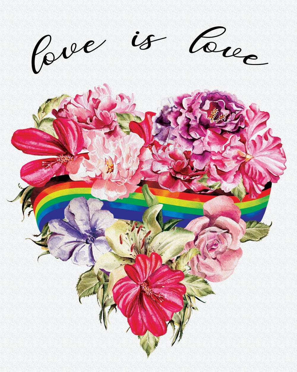 Flowery Pride Heart