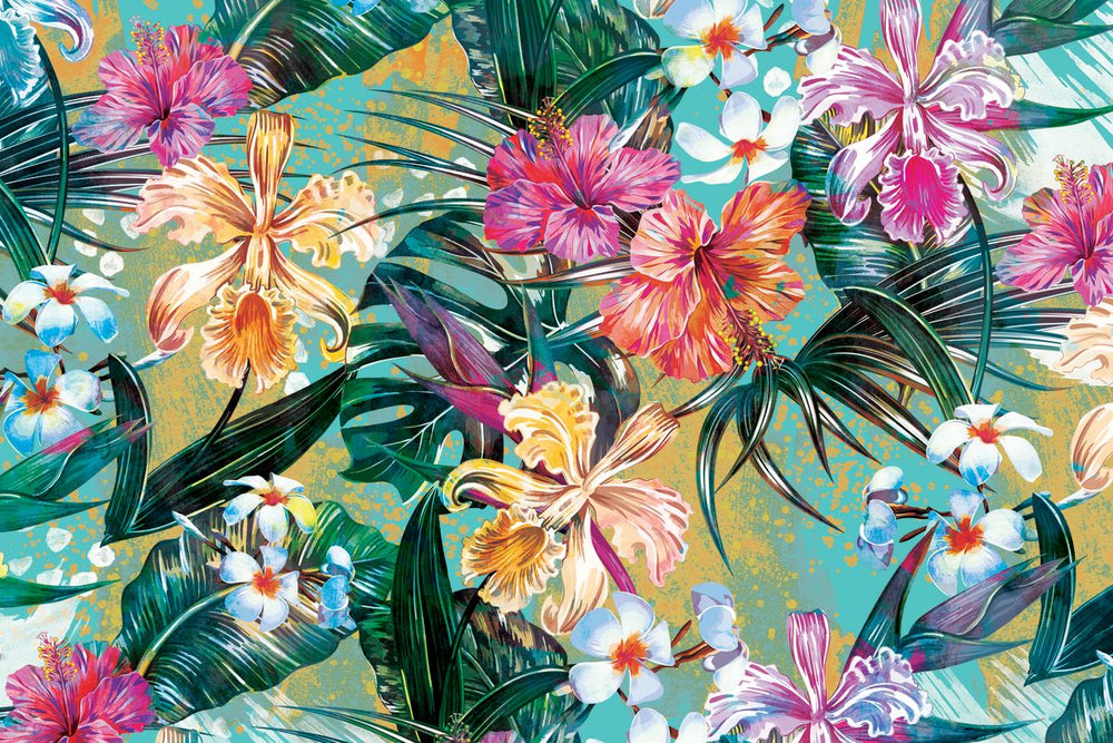 Tropical Summer Flowers