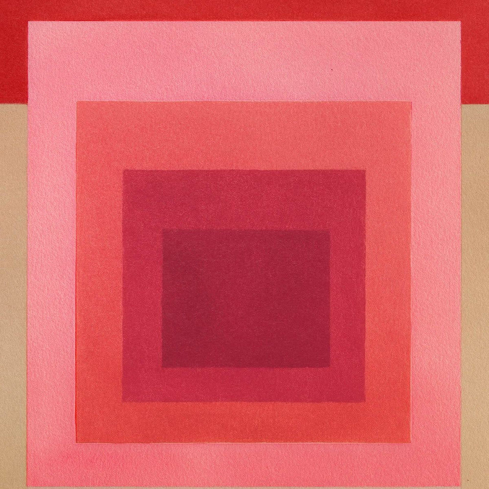 Nested Squares in Pink and Red