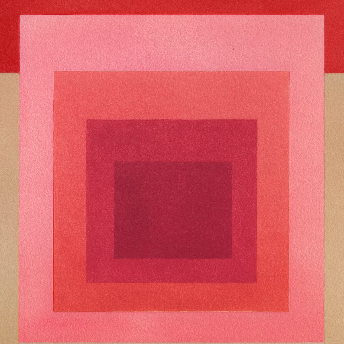 Nested Squares in Pink and Red