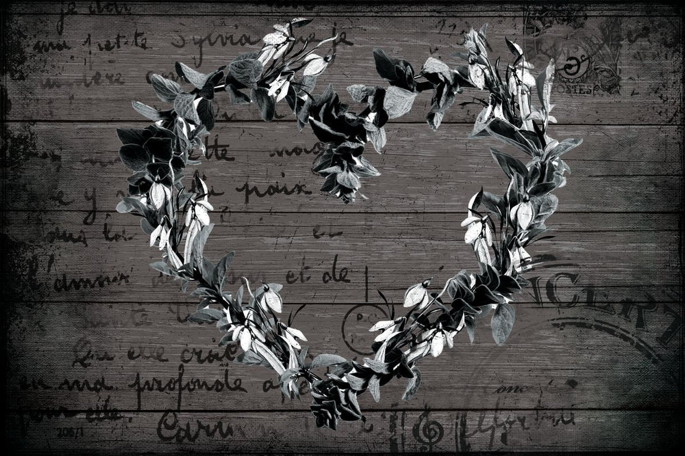 Heart Leaf Wreath On Letter
