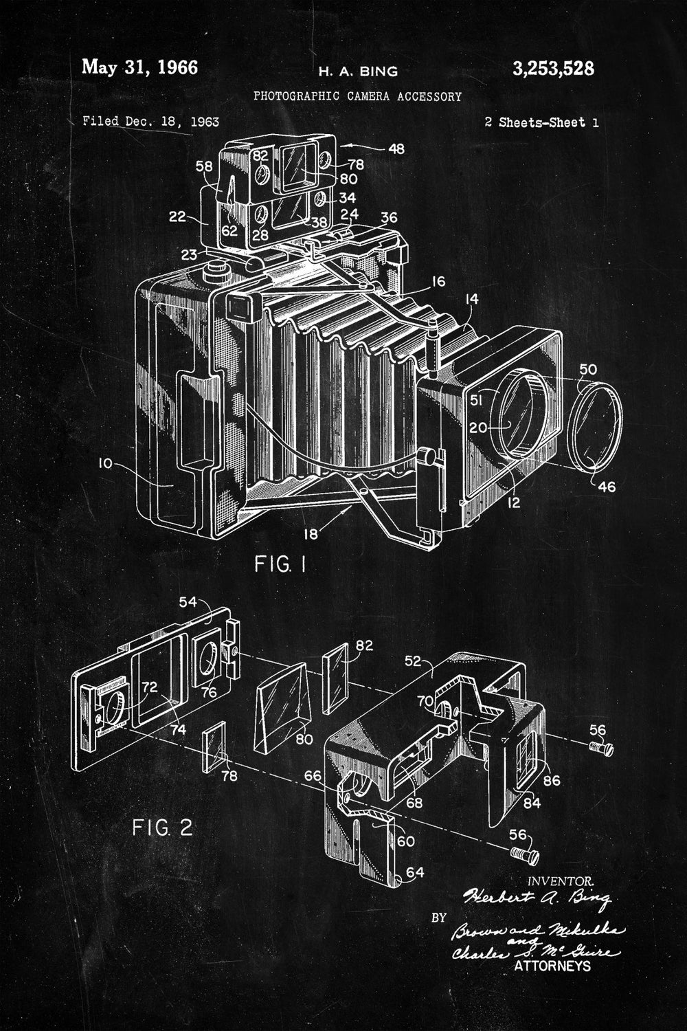 Photographic Camera Accessory BW Patent