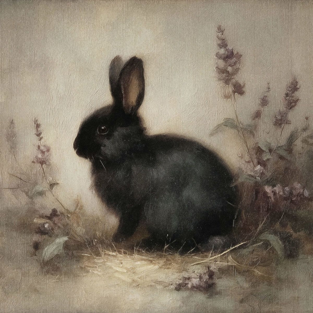 Black Rabbit Portrait