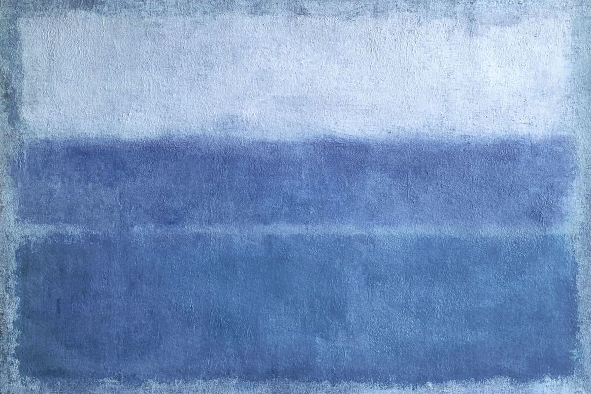 Blue Horizon Color Field Painting