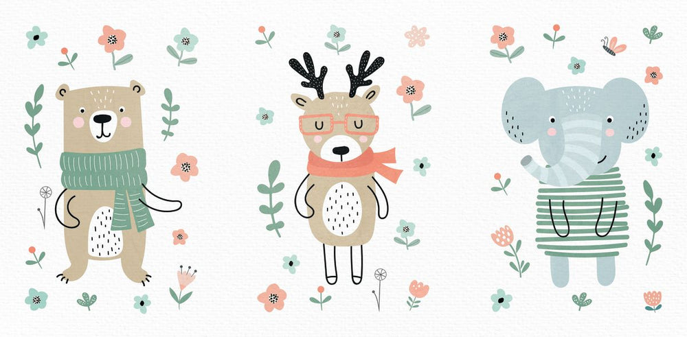 Floral Animal Friends