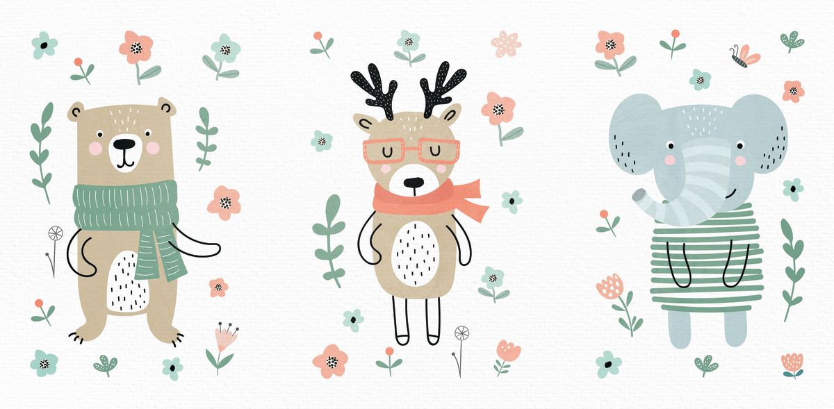 Floral Animal Friends