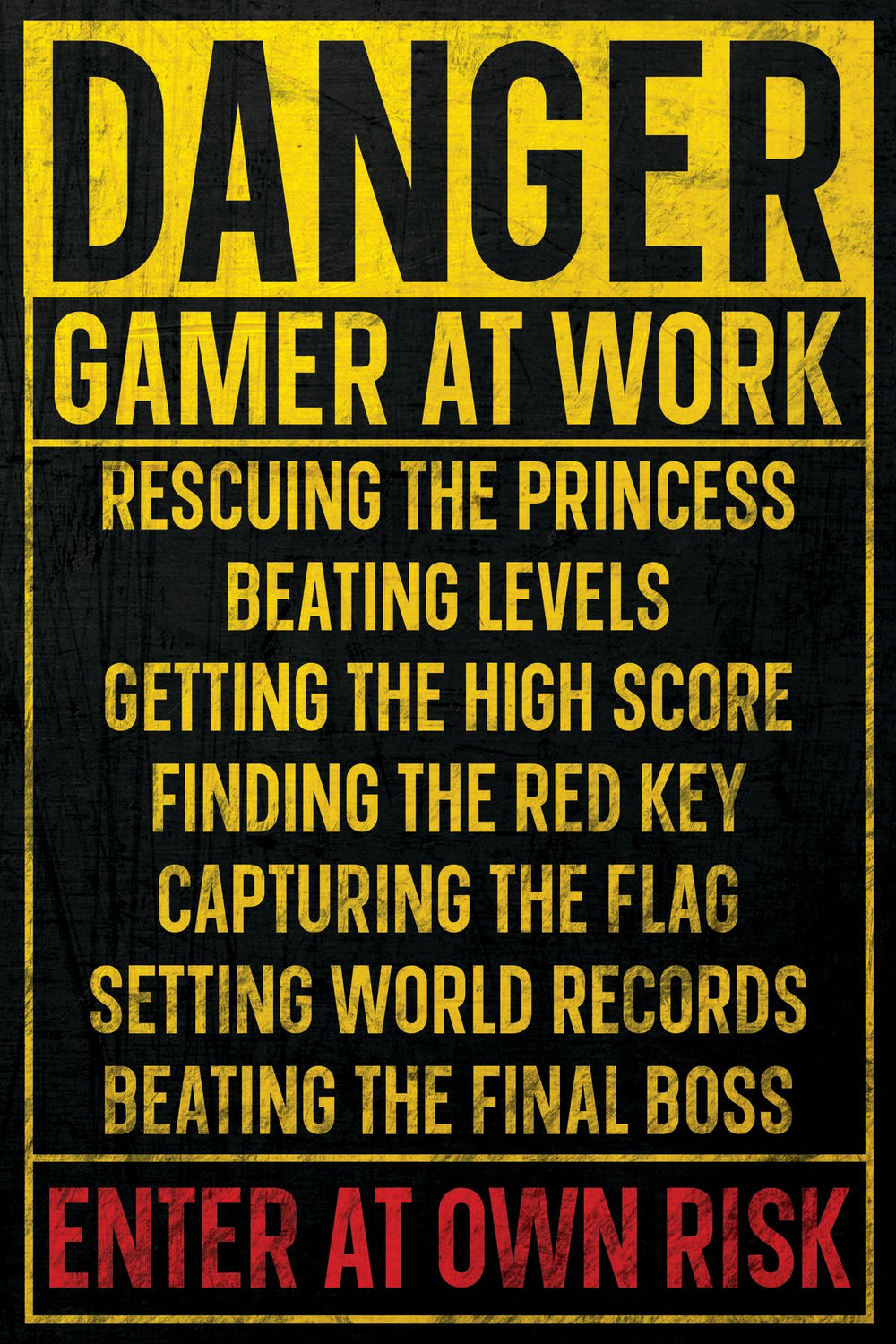 Danger Gamer At Work