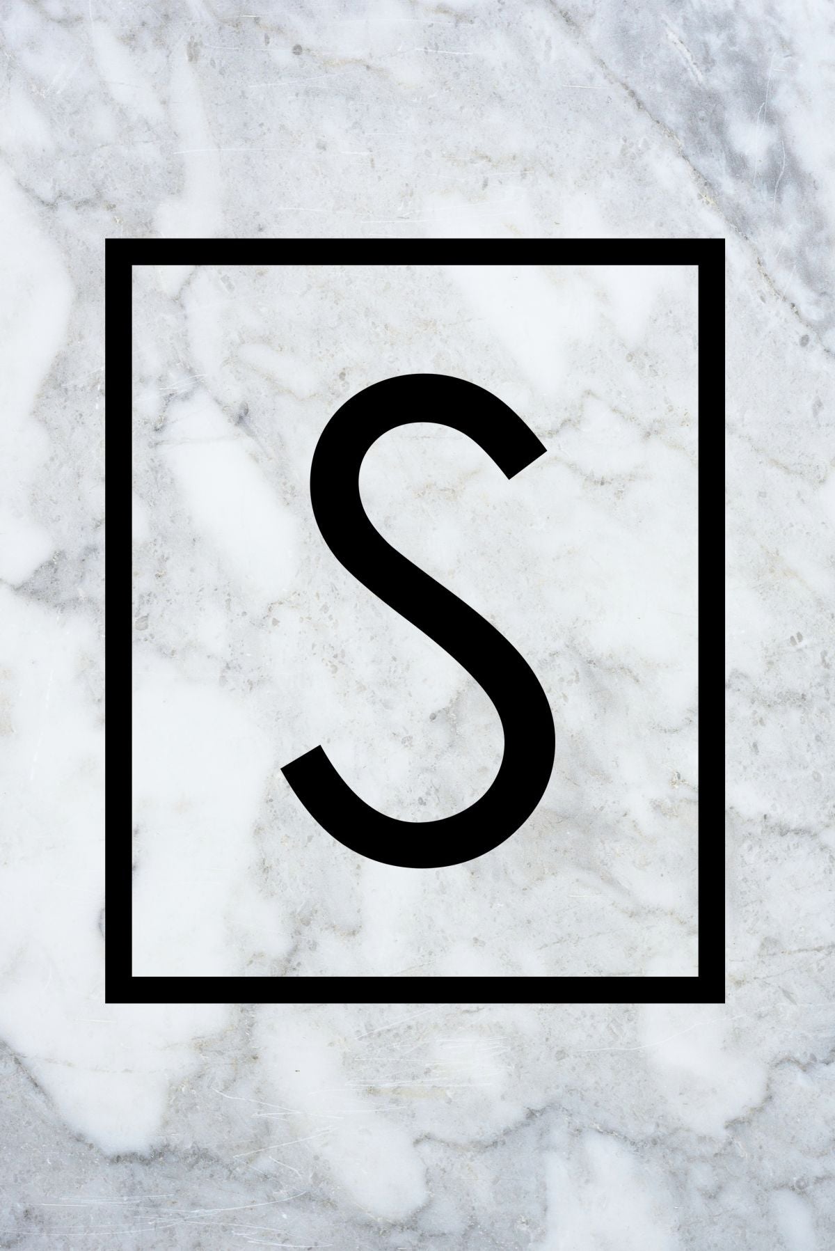 Marble Letter S