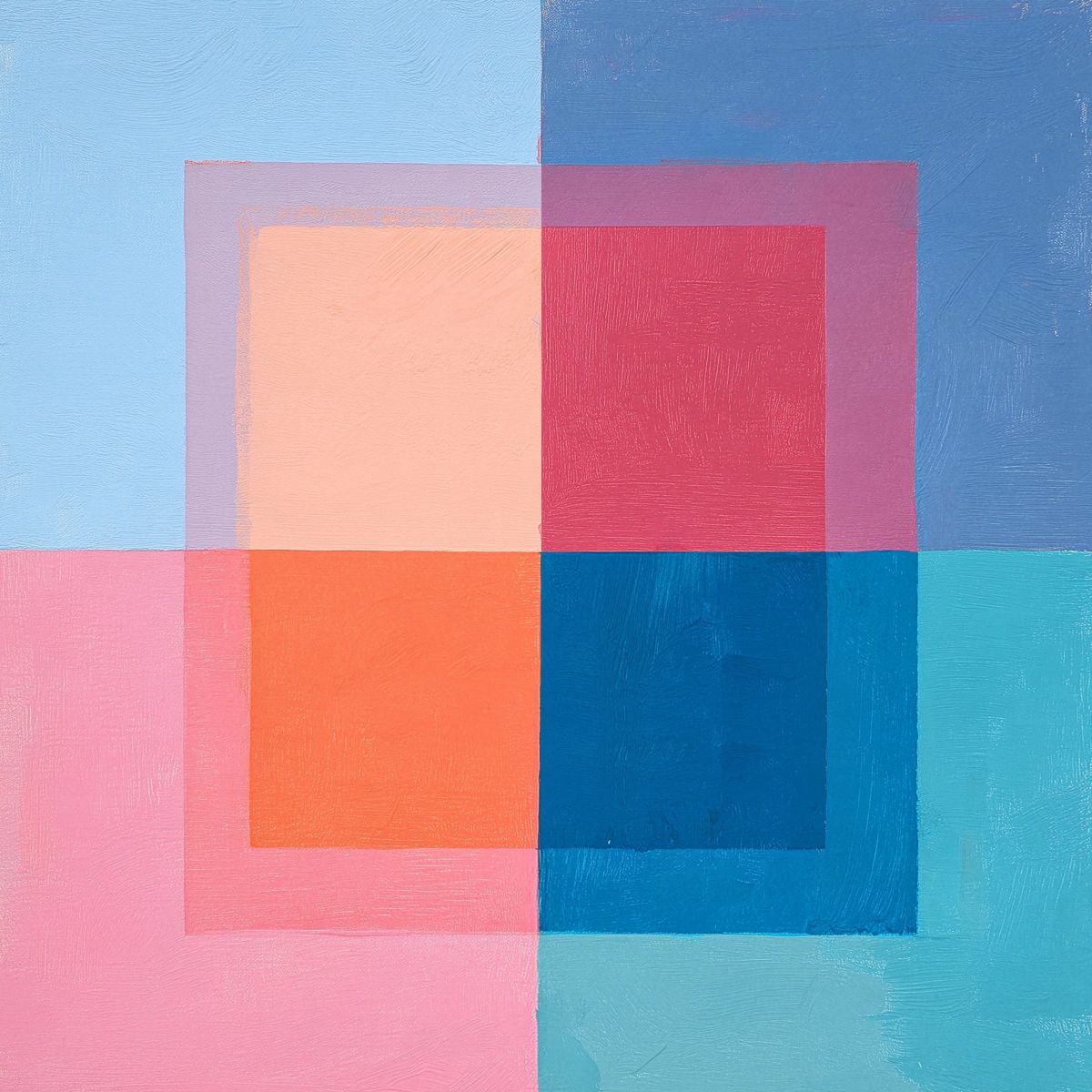 Translucent Overlapping Squares Abstract