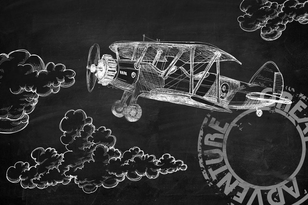 Chalkboard Airplane