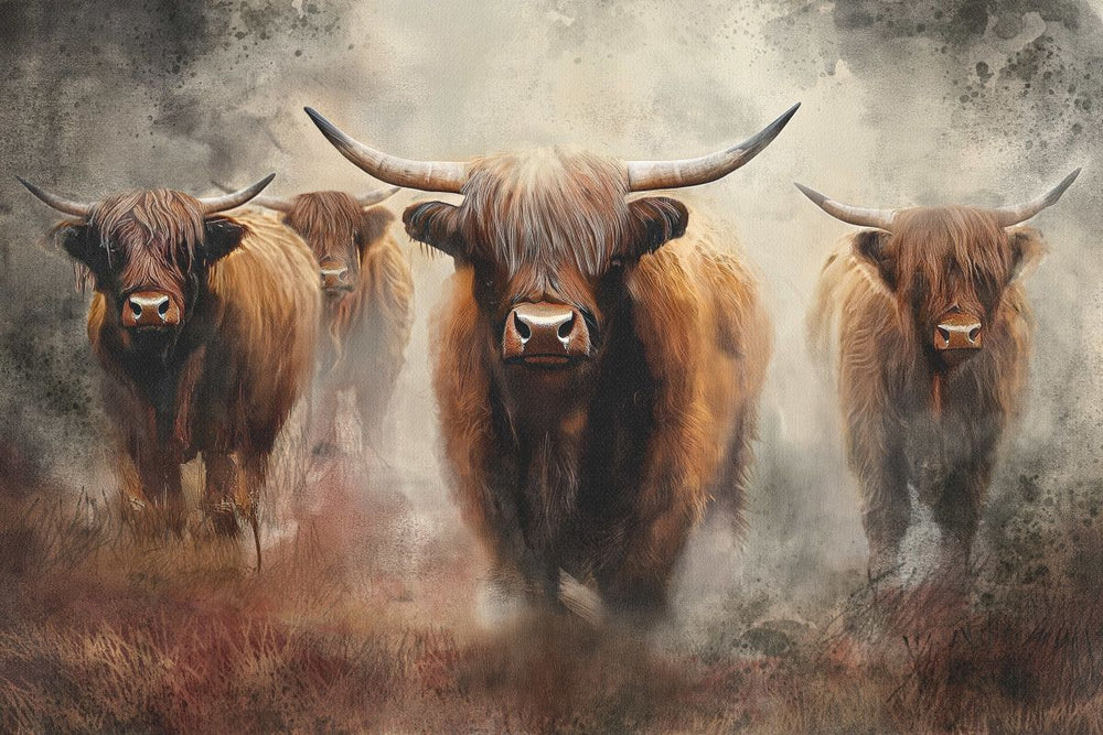 Cow Herd In Motion