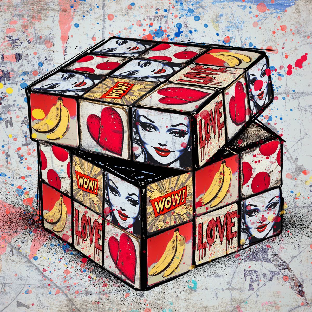 Rubik's Cube Graffiti I