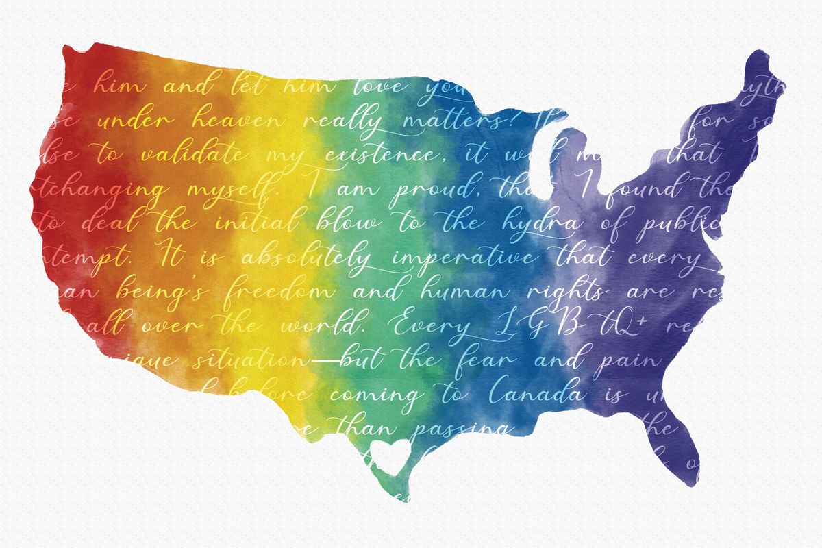 Rainbow USA Map