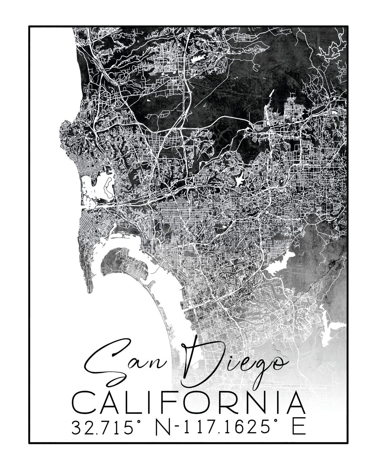 City Map Of San Diego