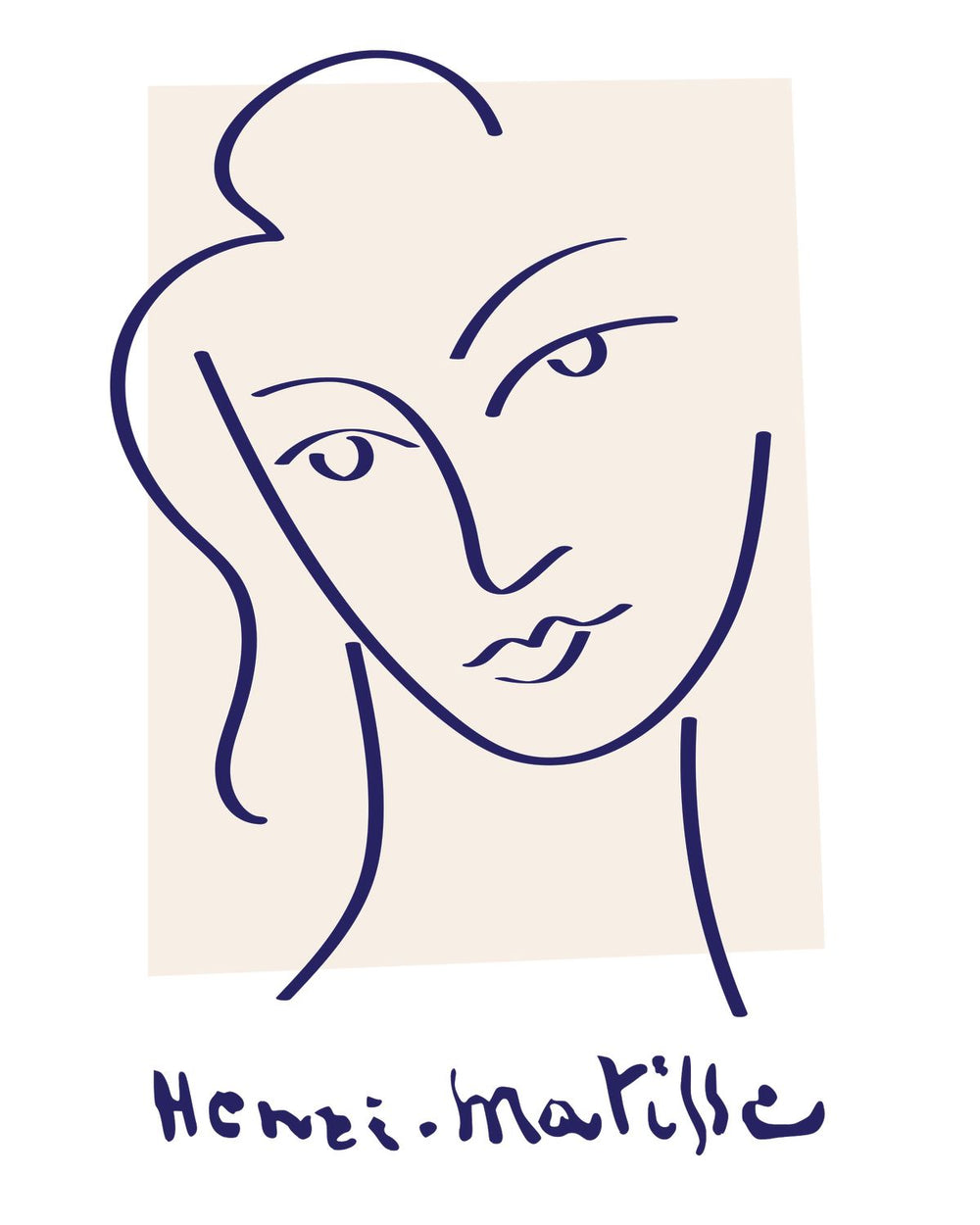 Matisse Inspired Portrait Exhibition Poster