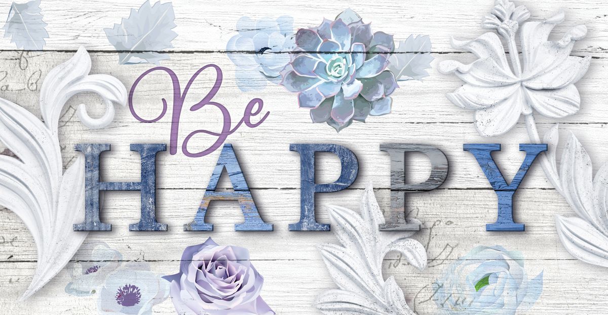 Be Happy Typography